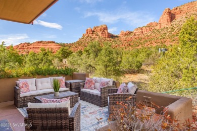 Open your private gated bridge to enter this beautiful oasis on Oakcreek Country Club in Arizona - for sale on GolfHomes.com, golf home, golf lot