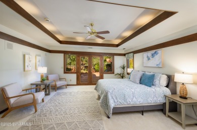 Open your private gated bridge to enter this beautiful oasis on Oakcreek Country Club in Arizona - for sale on GolfHomes.com, golf home, golf lot