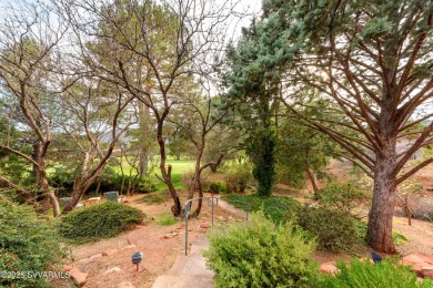 Open your private gated bridge to enter this beautiful oasis on Oakcreek Country Club in Arizona - for sale on GolfHomes.com, golf home, golf lot