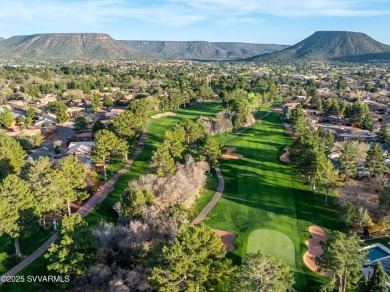 Open your private gated bridge to enter this beautiful oasis on Oakcreek Country Club in Arizona - for sale on GolfHomes.com, golf home, golf lot