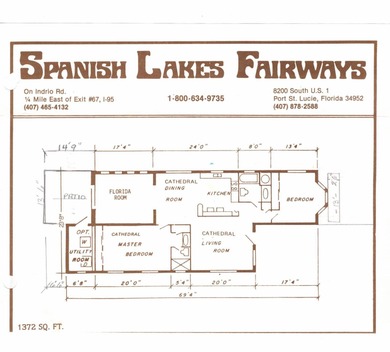 Enjoy the Florida lifestyle in this furnished mobile home in on Spanish Lakes Fairways in Florida - for sale on GolfHomes.com, golf home, golf lot