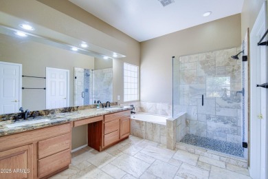 WOW - Oversized North/South facing lot with heated pool, soaring on Oakwood Golf Club  in Arizona - for sale on GolfHomes.com, golf home, golf lot