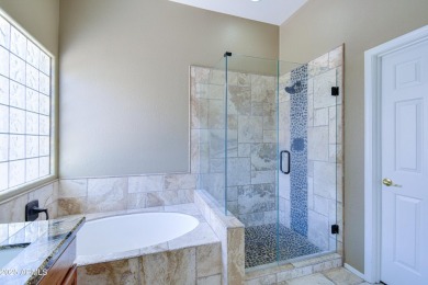 WOW - Oversized North/South facing lot with heated pool, soaring on Oakwood Golf Club  in Arizona - for sale on GolfHomes.com, golf home, golf lot