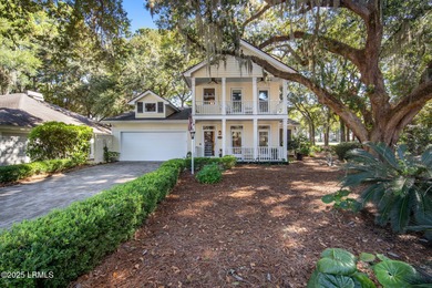 STRAIGHT out of a Lowcountry magazine, this exceptional home on on Dataw Island Club in South Carolina - for sale on GolfHomes.com, golf home, golf lot