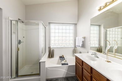 Situated on the wide 2nd fairway, this beautifully upgraded 3 on The Golf Club At Johnson Ranch in Arizona - for sale on GolfHomes.com, golf home, golf lot