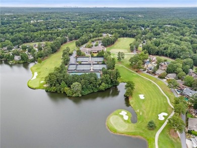 Perfectly situated on the 18th Fairway with Shimmering LAKE on Country Club of Roswell in Georgia - for sale on GolfHomes.com, golf home, golf lot