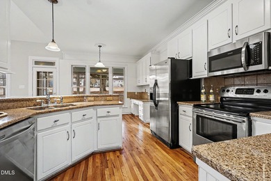 Golf-Course Home with Cul-de-Sac Privacy. 3BR/2.5BA home on the on Hedingham Golf and Athletic Club in North Carolina - for sale on GolfHomes.com, golf home, golf lot