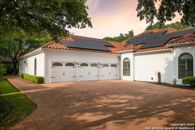 This timeless one story Dominion estate seamlessly integrates on The Dominion Country Club in Texas - for sale on GolfHomes.com, golf home, golf lot