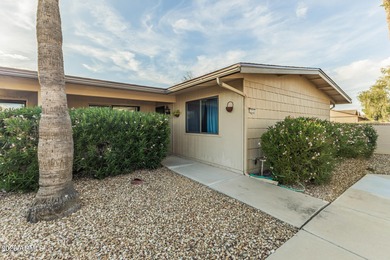 Welcome to this bright and charming end-unit garden condo in Sun on Pebblebrook Golf Course in Arizona - for sale on GolfHomes.com, golf home, golf lot