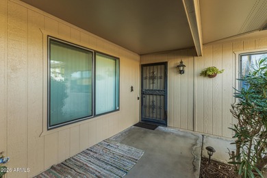 Welcome to this bright and charming end-unit garden condo in Sun on Pebblebrook Golf Course in Arizona - for sale on GolfHomes.com, golf home, golf lot