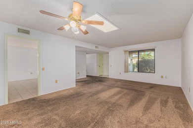 Welcome to this bright and charming end-unit garden condo in Sun on Pebblebrook Golf Course in Arizona - for sale on GolfHomes.com, golf home, golf lot