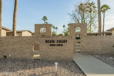 Welcome to this bright and charming end-unit garden condo in Sun on Pebblebrook Golf Course in Arizona - for sale on GolfHomes.com, golf home, golf lot