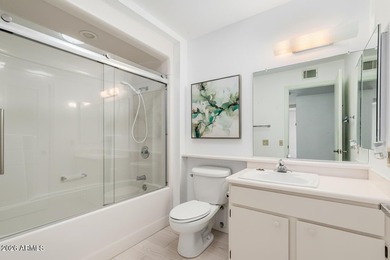 Welcome to this bright and charming end-unit garden condo in Sun on Pebblebrook Golf Course in Arizona - for sale on GolfHomes.com, golf home, golf lot