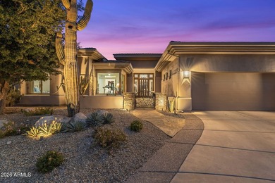 Exceptional residence in the gated enclave of Trovas at McDowell on Sanctuary Golf Course At WestWorld in Arizona - for sale on GolfHomes.com, golf home, golf lot