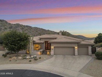 Exceptional residence in the gated enclave of Trovas at McDowell on Sanctuary Golf Course At WestWorld in Arizona - for sale on GolfHomes.com, golf home, golf lot