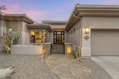 Exceptional residence in the gated enclave of Trovas at McDowell on Sanctuary Golf Course At WestWorld in Arizona - for sale on GolfHomes.com, golf home, golf lot