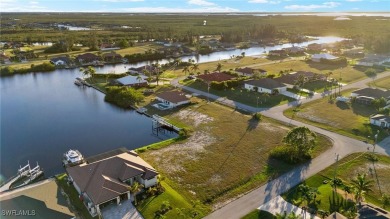 Newer Seawall! PRIME DIRECT GULF ACCESS southern view down Jake on Burnt Store Golf Club in Florida - for sale on GolfHomes.com, golf home, golf lot
