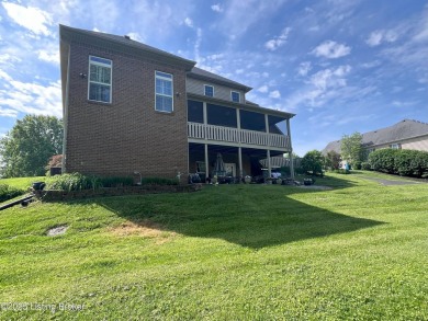 LAKEFRONT! Stately custom-built brick Colonial in sought-after on Old Bridge Golf Club in Kentucky - for sale on GolfHomes.com, golf home, golf lot