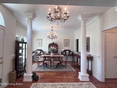 LAKEFRONT! Stately custom-built brick Colonial in sought-after on Old Bridge Golf Club in Kentucky - for sale on GolfHomes.com, golf home, golf lot
