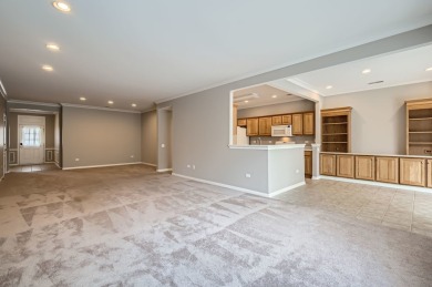 POPULAR CATIGNY MODEL w/sunroom! Large living room/dining room on Whisper Creek Golf Club in Illinois - for sale on GolfHomes.com, golf home, golf lot