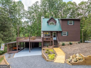 Come home to this impeccably maintained 3 BR/3 BA mountain cabin on White Path Golf Club in Georgia - for sale on GolfHomes.com, golf home, golf lot