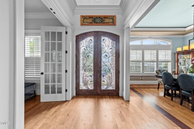 This 4 bedroom, 4 and a half-bath home offers over 170 feet of on TPC at Wakefield Plantation in North Carolina - for sale on GolfHomes.com, golf home, golf lot