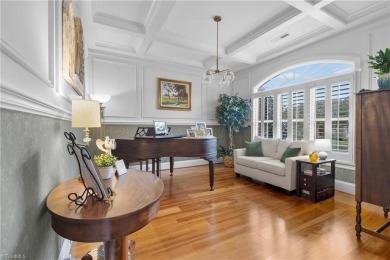 This corner lot home, built by award winning builder Alan on Oak Valley Golf Club in North Carolina - for sale on GolfHomes.com, golf home, golf lot
