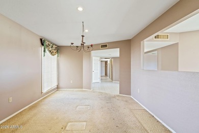 3 bed, 2 bath golf-course living with serious upside. Set right on Union Hills Country Club in Arizona - for sale on GolfHomes.com, golf home, golf lot