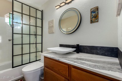 Charming 2-bedroom, 2-bath home in the sought-after 55+ on Sunland Springs Golf Course  in Arizona - for sale on GolfHomes.com, golf home, golf lot
