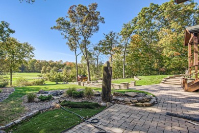 You will love this sprawling hillside ranch with a walk out on Prestwick Country Club in Illinois - for sale on GolfHomes.com, golf home, golf lot