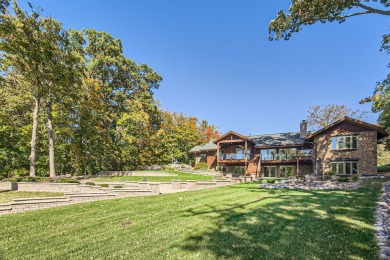 You will love this sprawling hillside ranch with a walk out on Prestwick Country Club in Illinois - for sale on GolfHomes.com, golf home, golf lot