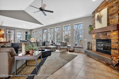 Set on two lots on the Hawk Hollow Golf Course, this sprawling on Hawk Hollow Golf Course  in Michigan - for sale on GolfHomes.com, golf home, golf lot