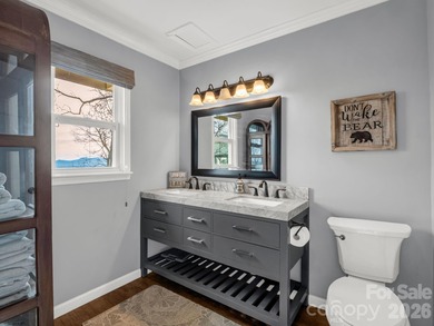 BIG VIEWS from this recently updated three-bedroom, two full on Rumbling Bald Resort on Lake Lure in North Carolina - for sale on GolfHomes.com, golf home, golf lot