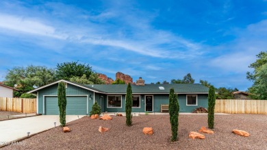 Discover a truly exceptional turnkey home nestled in a quiet on Oakcreek Country Club in Arizona - for sale on GolfHomes.com, golf home, golf lot