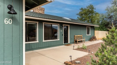 Discover a truly exceptional turnkey home nestled in a quiet on Oakcreek Country Club in Arizona - for sale on GolfHomes.com, golf home, golf lot