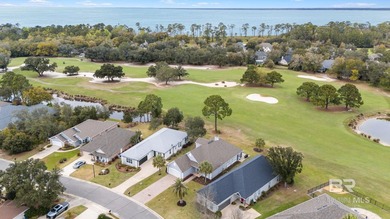 Beautiful open floorpan with soaring ceiling on the #5 fairway on Peninsula Golf and Racquet Club in Alabama - for sale on GolfHomes.com, golf home, golf lot