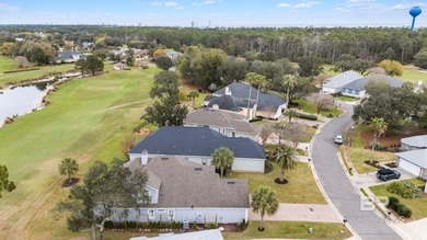 Beautiful open floorpan with soaring ceiling on the #5 fairway on Peninsula Golf and Racquet Club in Alabama - for sale on GolfHomes.com, golf home, golf lot