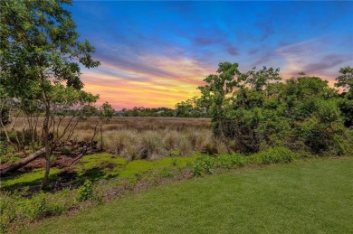 Enjoy beautiful sunsets and marsh views from the back porch on Sea Palms Golf and Tennis Resort in Georgia - for sale on GolfHomes.com, golf home, golf lot