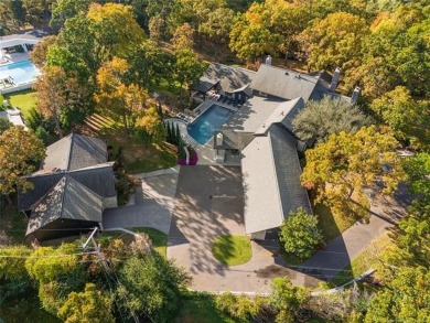 This custom contemporary estate is a truly unique offering in on Southern Hills Country Club in Oklahoma - for sale on GolfHomes.com, golf home, golf lot