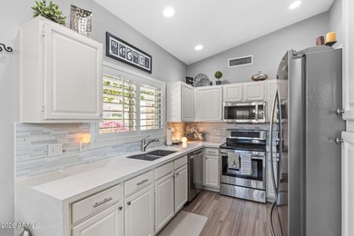 Updated and Furnished 2 bed, 2 bath Los Cabos Condo in Gated 55+ on Sun Village Golf Course in Arizona - for sale on GolfHomes.com, golf home, golf lot