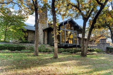 This custom contemporary estate is a truly unique offering in on Southern Hills Country Club in Oklahoma - for sale on GolfHomes.com, golf home, golf lot