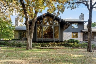 This custom contemporary estate is a truly unique offering in on Southern Hills Country Club in Oklahoma - for sale on GolfHomes.com, golf home, golf lot