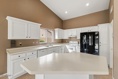 Open floor plan with with Great room, dining area and kitchen on Eagles Nest at Pebble Creek in Arizona - for sale on GolfHomes.com, golf home, golf lot