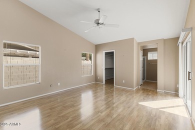 Open floor plan with with Great room, dining area and kitchen on Eagles Nest at Pebble Creek in Arizona - for sale on GolfHomes.com, golf home, golf lot