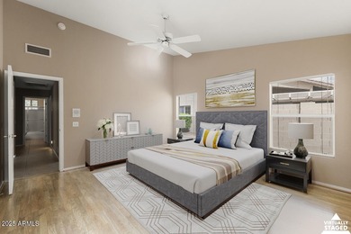 Open floor plan with with Great room, dining area and kitchen on Eagles Nest at Pebble Creek in Arizona - for sale on GolfHomes.com, golf home, golf lot