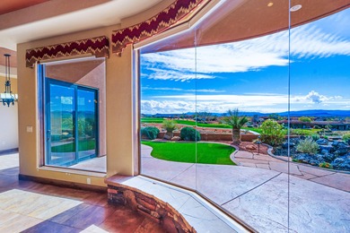 This home has stunning views of Kachina Cliffs, the Entrada Golf on Entrada at Snow Canyon in Utah - for sale on GolfHomes.com, golf home, golf lot
