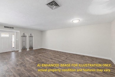 RARE and thoughtfully reimagined 3 bedroom, 2 bath home in Sun on Sun City Country Club in Arizona - for sale on GolfHomes.com, golf home, golf lot