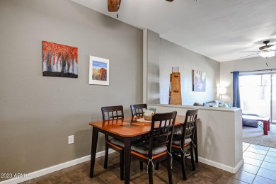 SINGLE LEVEL, NO STAIRS. Gated community along the Greenbelt on AllGolf At Rio Salado in Arizona - for sale on GolfHomes.com, golf home, golf lot