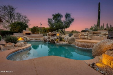 Contemporary elegance abounds in this custom masterpiece in on Troon North Golf Club  in Arizona - for sale on GolfHomes.com, golf home, golf lot