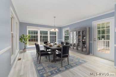 Enjoy main lake views and water-access living from this cape cod on Tanglewood Shores Golf Club in Virginia - for sale on GolfHomes.com, golf home, golf lot